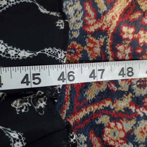 Talbots Floral Flouce Ruffle Sleeveless Midi Dress Plus Size 18W Black Wedding - Picture 13 of 13